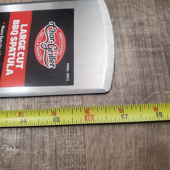 Char-Griller 8672 Outdoor Grilling Tool Large Cut Barbecue Spatula with Hook BBQ - Picture 6 of 6